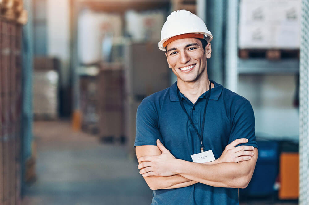 Warehouse Foreman At Work