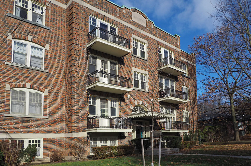 Brick Apartment Building Exterior